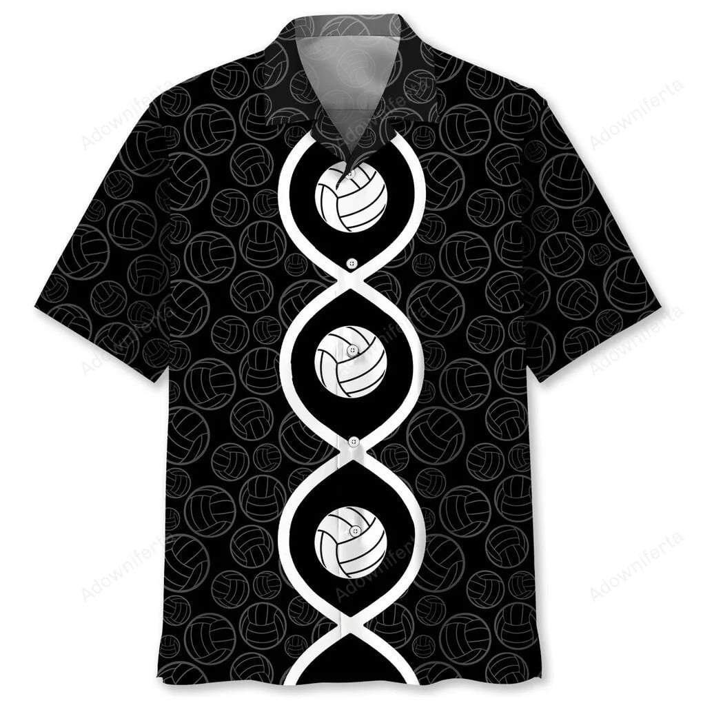 Volleyball Dna Hawaiian Shirt, custom shirt gift for men (view 2)