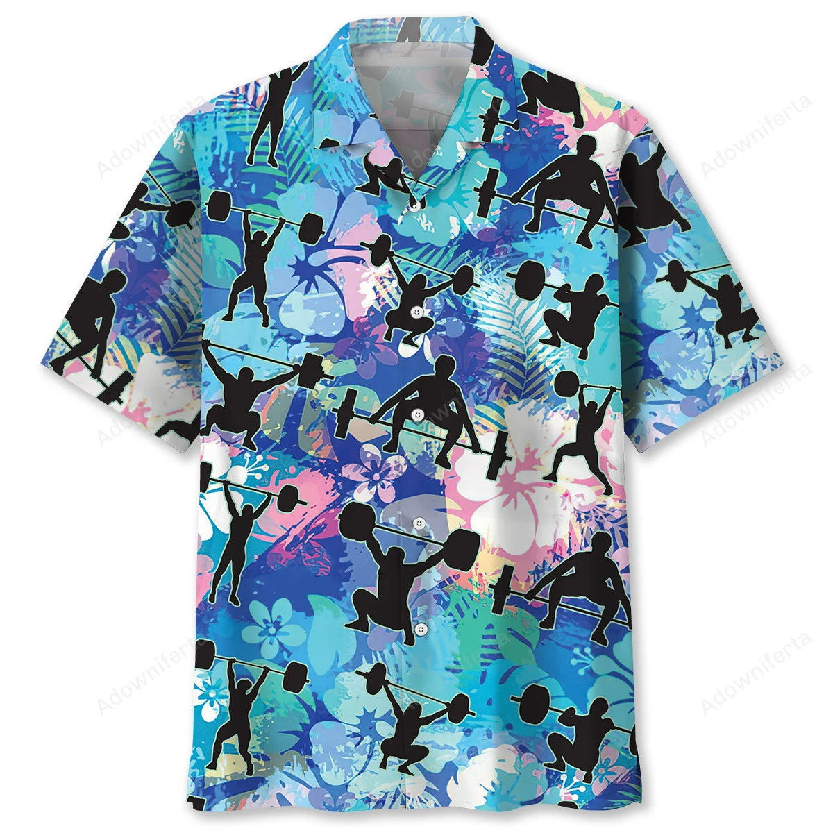Weight Lifting Hawaiian Shirt, custom shirt gift for men (view 2)