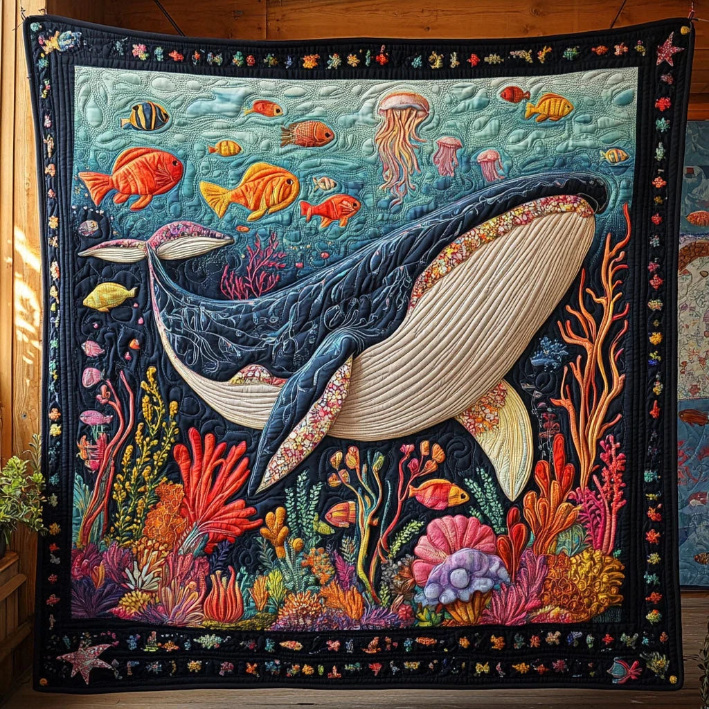 Whale Song Quilt Blanket