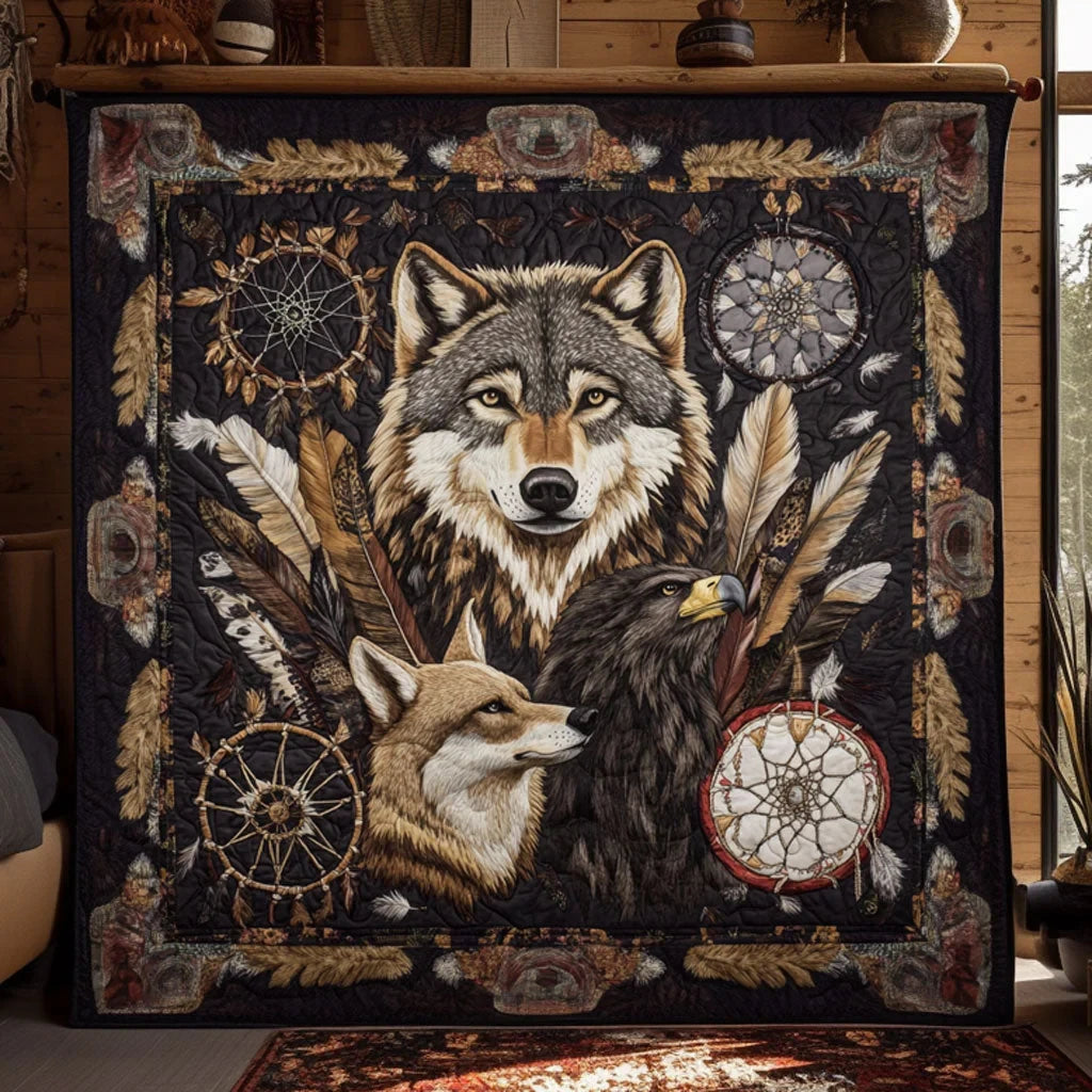 Wild Totem Quilt Blanket