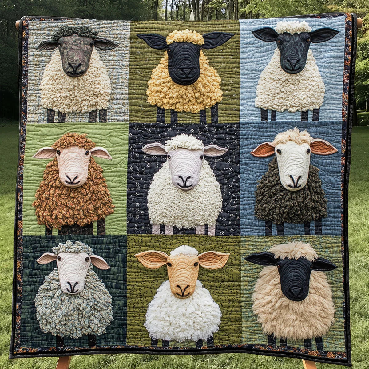 Wool Meadow Quilt Blanket