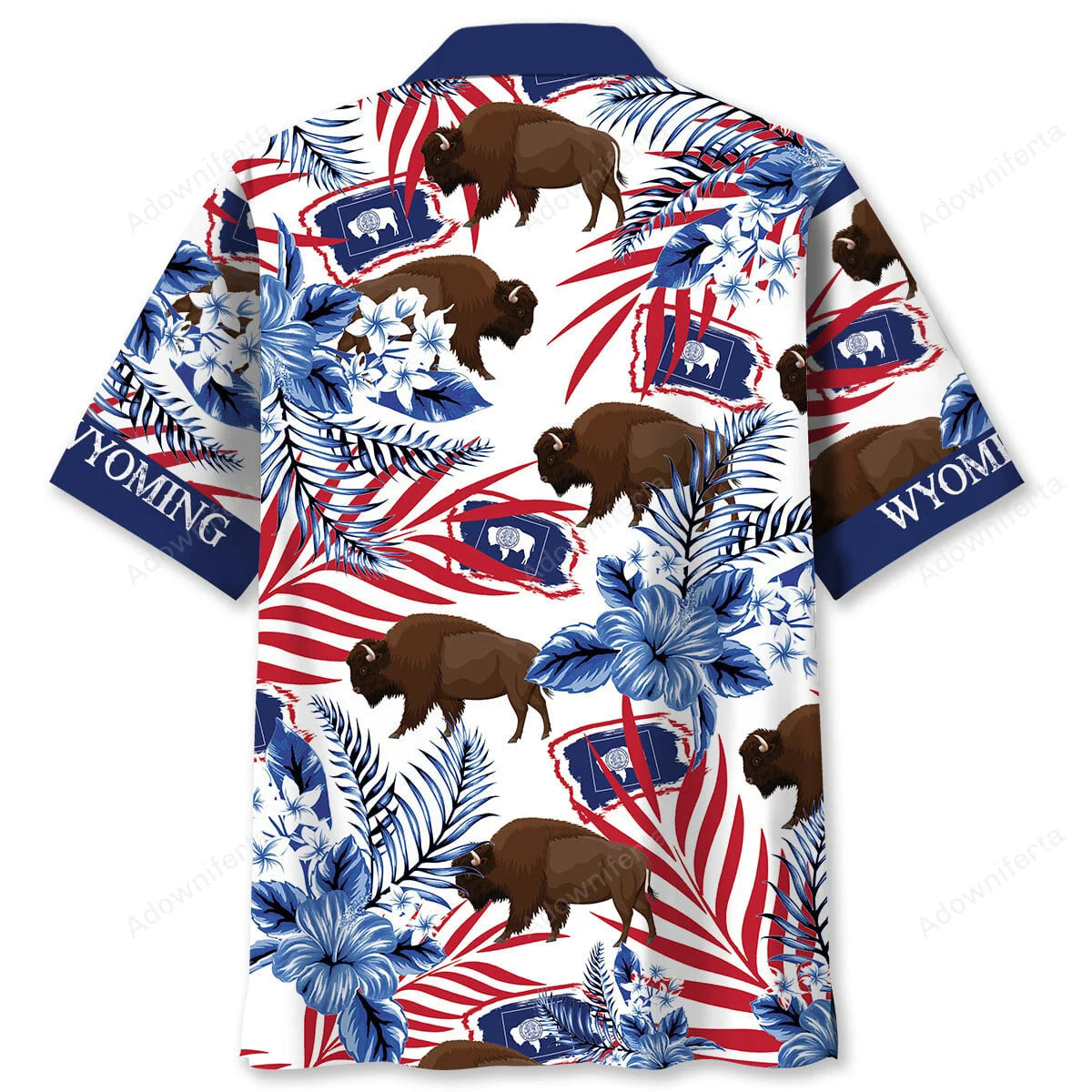 Wyoming Proud Hawaiian Shirt, custom shirt gift for men (view 4)