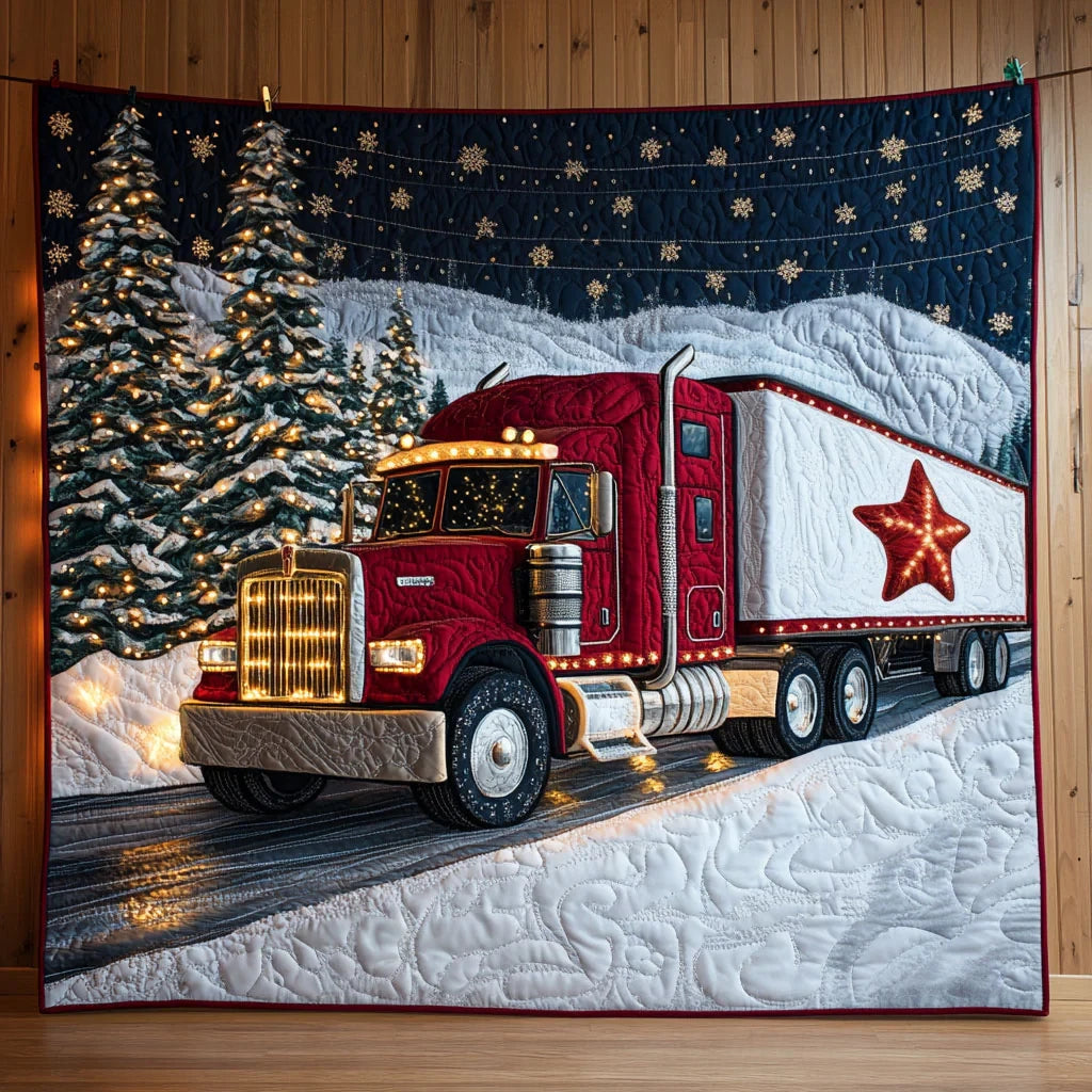 Xmas Container Quilt Blanket