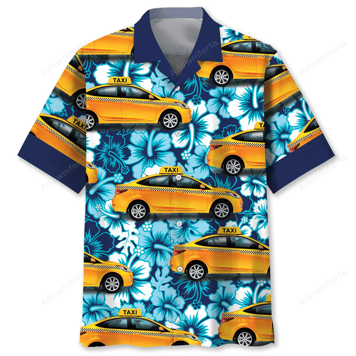 Yellow Taxi Driver Hawaiian Shirt