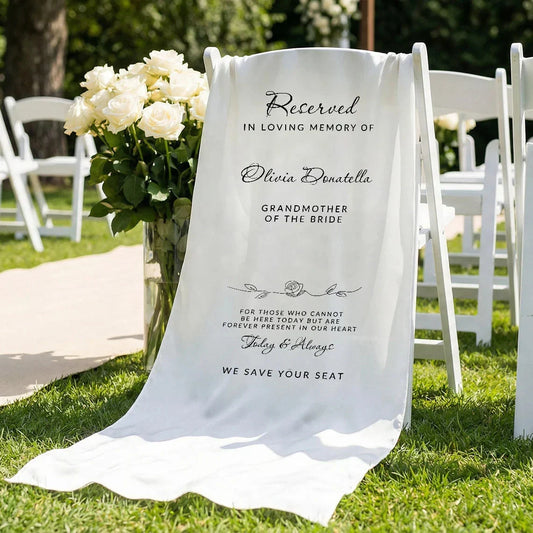 Memorial Chair Signs at Weddings: Gentle Ways to Honor Loved Ones