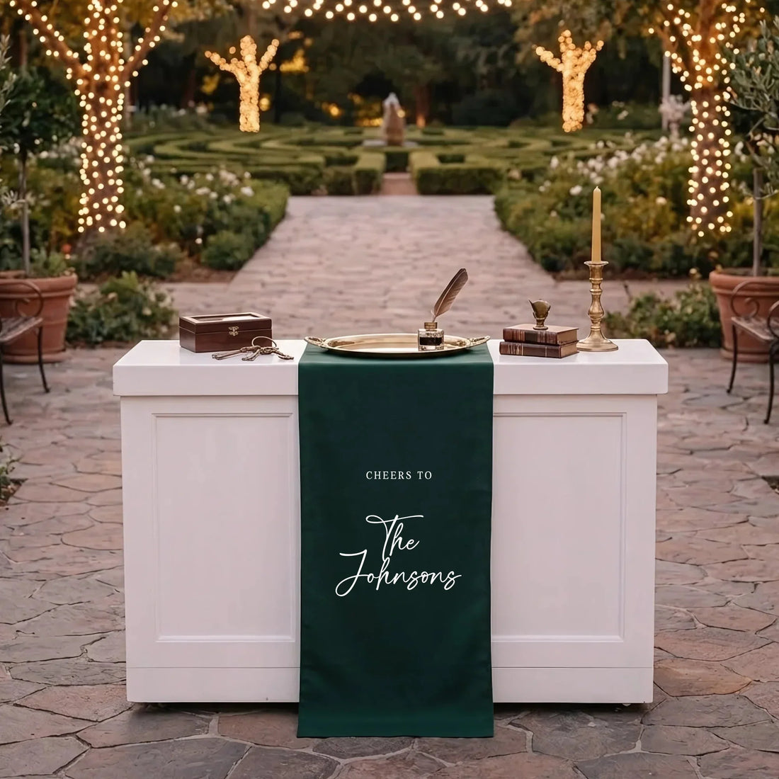 Last Name Wedding Decor: From Ceremony to Reception on Linen