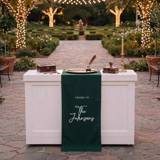 Last Name Wedding Decor: From Ceremony to Reception on Linen