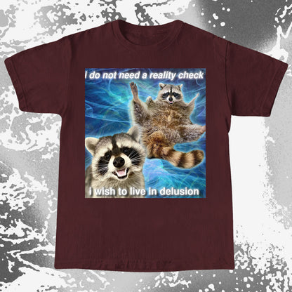 I Do Not Need a Reality Check Raccoon T-Shirt, funny meme tee gift (view 7)