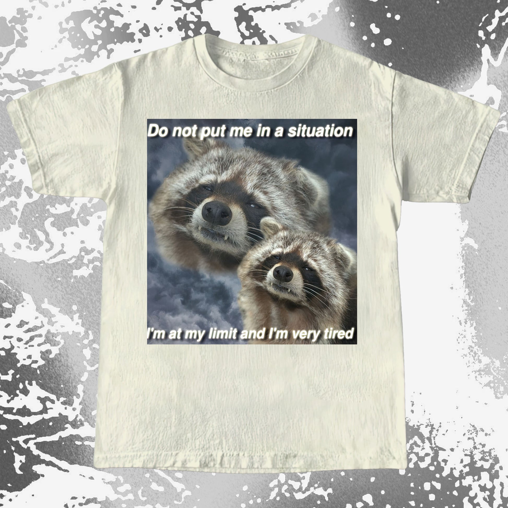 I'm At My Limit Raccoon T-Shirt, funny meme tee gift (view 17)