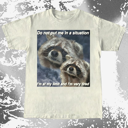 I'm At My Limit Raccoon T-Shirt, funny meme tee gift (view 17)
