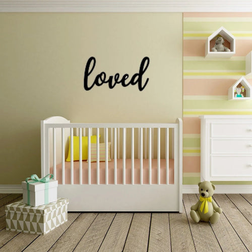 Loved Sign Cut Metal Sign Wall Decor Metal Sign Metal Art