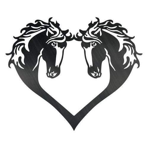 Horse Heads Customized Metal Signs, Custom Metal Sign, Custom Signs, Metal Sign, Metal Laser Cut Metal Signs Custom Gift Ideas