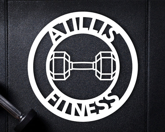 Gym Sign, Personalized Home Gym Sign, Custom Metal Gym Sign, Home Gym Sign, Cross Fit Sign, Metal Wall - metal sign