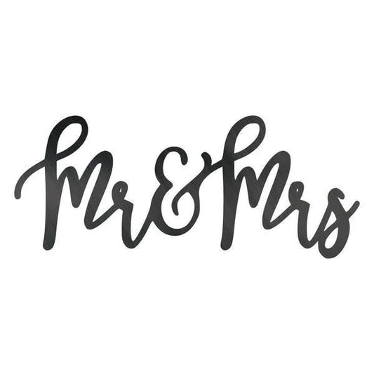 Mr. & Mrs Customized Metal Signs, Custom Metal Sign, Custom Signs, Metal Sign, Metal Laser Cut Metal Signs Custom Gift Ideas - 8 inches - metal sign