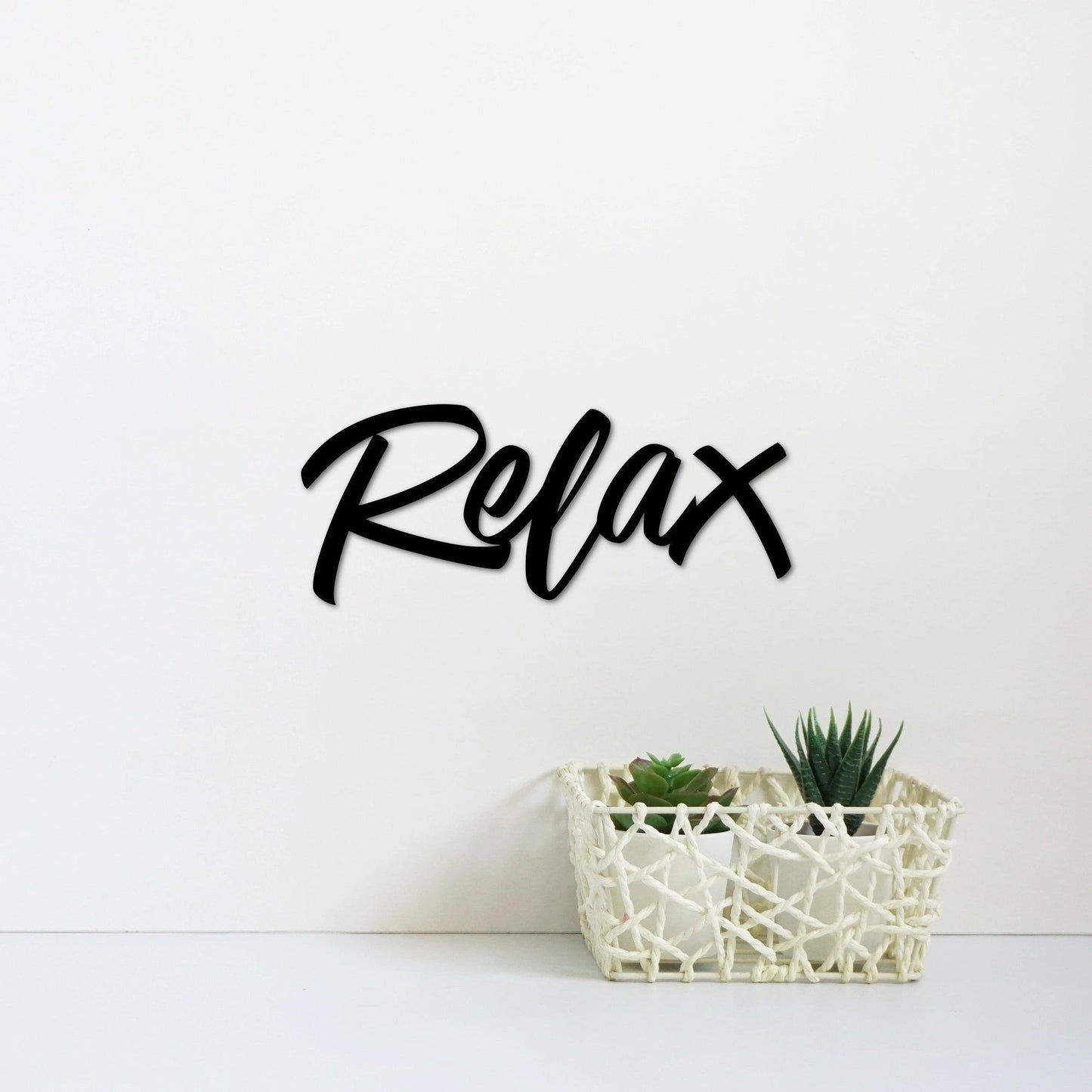 Relax Metal Sign Relaxation Gifts Relax Letters Master Bathroom Wall Decor Relax Sign Gift For Women Gift For Her Word Art