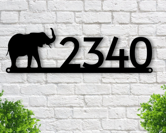 Elephant Address Sign, Metal Elephant Sign, Elephant Sign, Elephant D u00e9cor, Custom Elephant Sign - metal sign