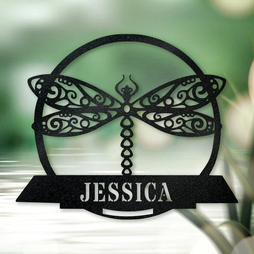 Dragon Fly Monogram Metal Wall Art D u00e9corpersonalized Dragonfly Monogram, Farm Sign, Metal Name Sign, Door Hanger, Housewarming Gift, Laser Cut Metal Signs Custom Gift Ideas