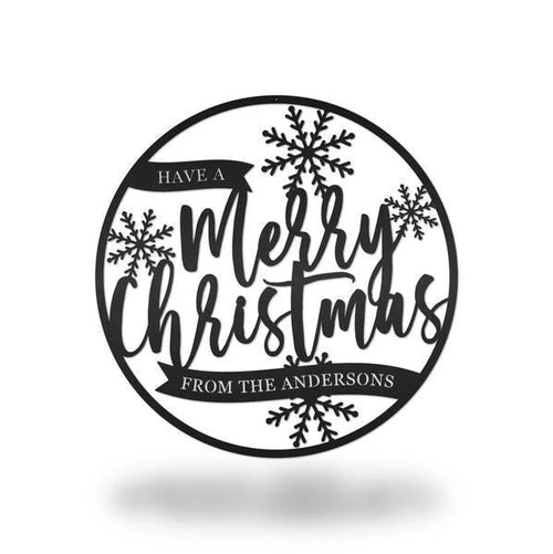 Merry Christmas Sign Metal Cut Metal Sign Metal House Sign