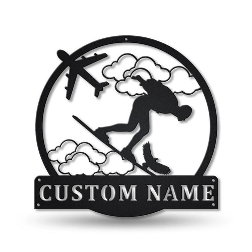 Personalized Skysurfing Sport Monogram Metal Sign Art, Custom Skysurfing Sport Metal Sign, Hobbie Gifts, Sport Gift, Birthday Gift, Laser Cut Metal Signs Custom Gift Ideas