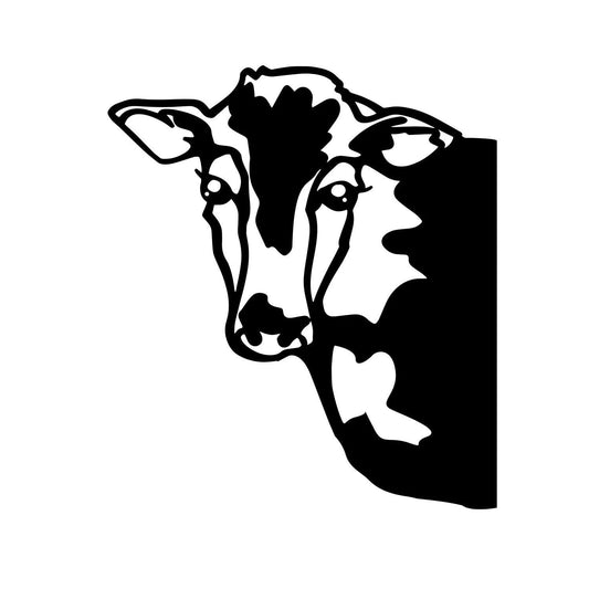 Funny Angus Catlle Metal Sign, Cow Metal Art, Wall Hanging, Metal Laser Cut Metal Signs Custom Gift Ideas - 8 inches - metal sign