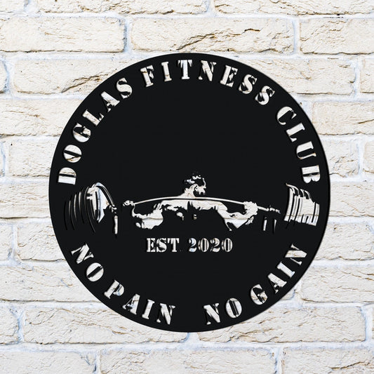 Custom Metal Gym Sign, Gym Sign, Personalized Home Gym Sign, Fitness Club, Fitness Club Sign, Home Gym - metal sign