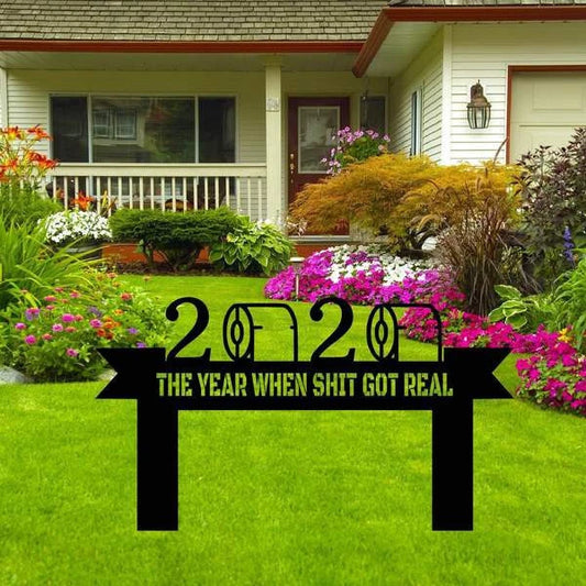 Shit Got Real Customized Metal Signs, Custom Metal Sign, Custom Signs, Metal Sign, Metal Laser Cut Metal Signs Custom Gift Ideas - 8 inches - metal sign