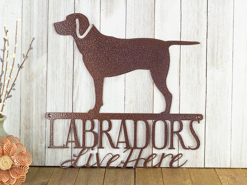 Labrador Retriever Dog Metal Sign Outdoor Sign Dog Mom Gift Laser Cut Steel