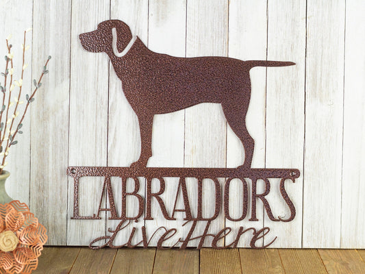 Labrador Retriever Dog Metal Sign Outdoor Sign Dog Mom Gift Laser Cut Steel - 8 inches - metal sign