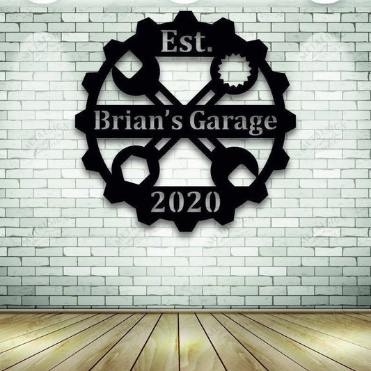 Personalized Metal Garage Metal Sign, Cut Metal Sign, Metal Wall Art, Metal House Sign Laser Cut Metal Signs Custom Gift Ideas - 8 inches - metal sign