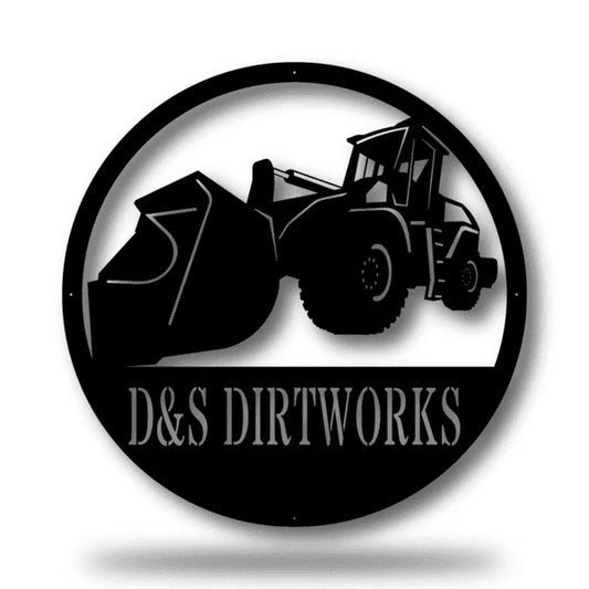 Loader Monogram Customized Metal Signs, Custom Metal Sign, Custom Signs, Metal Sign, Metal Laser Cut Metal Signs Custom Gift Ideas - 8 inches - metal sign