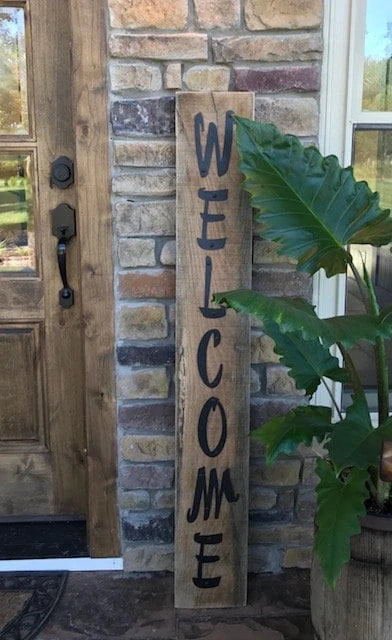 Diy 6 Metal Letters Welcome For Your Own Craft Projects! Metal House Sign - 8 inches - metal sign