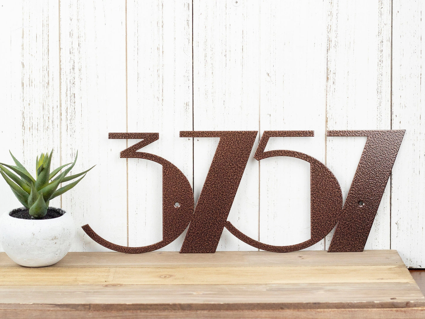 Custom Modern Outdoor Metal House Numbers Copper Art Deco Modern House Numbers Outdoor House Number Plaque