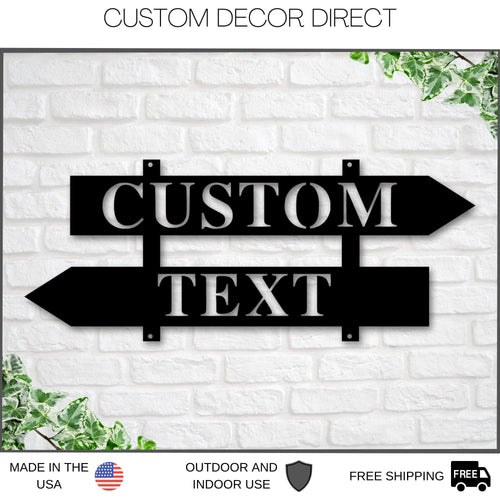 Metal Street Sign, Custom Street Sign, Custom Direction Sign, Metal Road Sign, Street Name Sign, Man Cave Sign, Vintage Street, Personalized Laser Cut Metal Signs Custom Gift Ideas