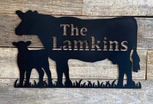 Custom Horse Welcome Sign Metal Sign Gifts Cut Metal Sign - 8 inches - metal sign