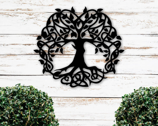 Tree Of Life Family Tree Custom Metal Art Housewarming Gift Unique Gift Idea Metal Decor Custom Art - 8 inches - metal sign