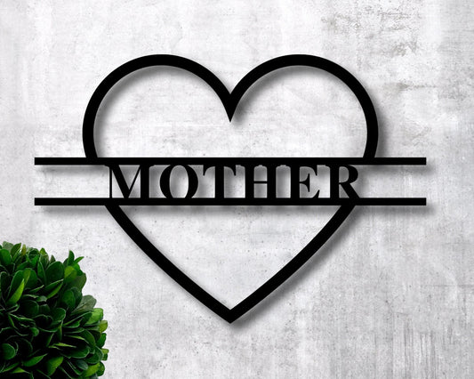 Personalized Mom Sign Mothersday Gift Custom Mom Sign Mom Metal Sign Metal Sign For Mom - 8 inches - metal sign