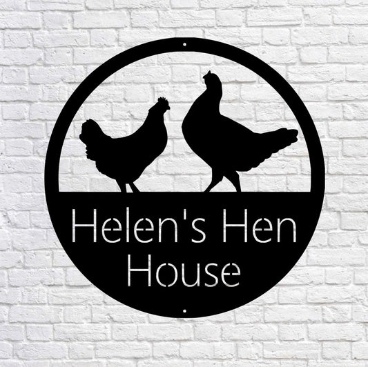 Personalized Hen House Sign, Hen House Coop Sign, Our Little Coop Sign Metal Sign, Metal Chicken Coop - metal sign