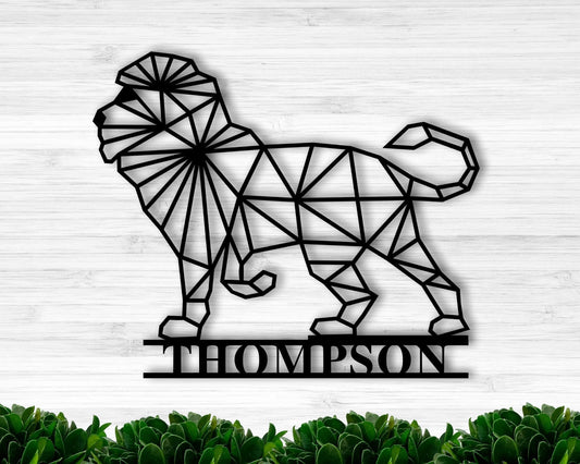 Geometric Lion Art Lion Metal Art Wall Lion Metal Art Custom Lion Personalized Wall Artanimal - 8 inches - metal sign