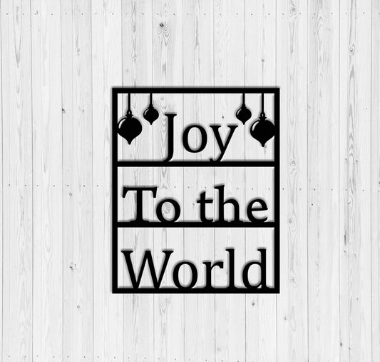 Joy To The World Christmas Decor Metal Sign Joy Sign Christmas Decoration Christmas Ornaments Modern Signs Christmas - 8 inches - metal sign