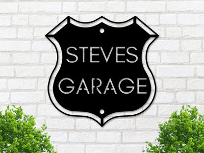 Fathers Day Gift Personalized Workshop Sign Personalized Fathers Day Gift Personalized Metal Sign Custom Name Sign Garage Sign, Laser Cut Metal Signs Custom Gift Ideas