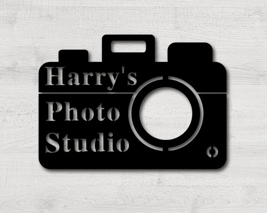 Photo Studio Metal Sign, Custom Photo Studio Sign, Personalized Photography Business Sign, Photographer - metal sign