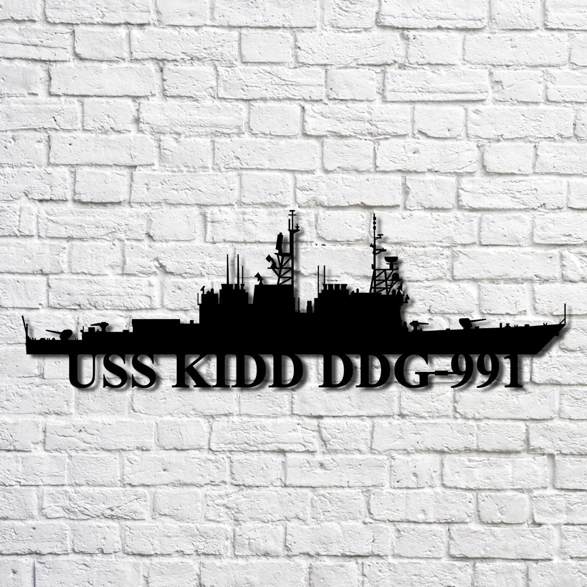 Uss Kidd Ddg991 Navy Ship Metal Art, Custom Us Navy Ship Cut Metal Sign, Gift For Navy Veteran, Navy Ships Silhouette Metal Art, Navy Home Decor Laser Cut Metal Signs Custom Gift Ideas