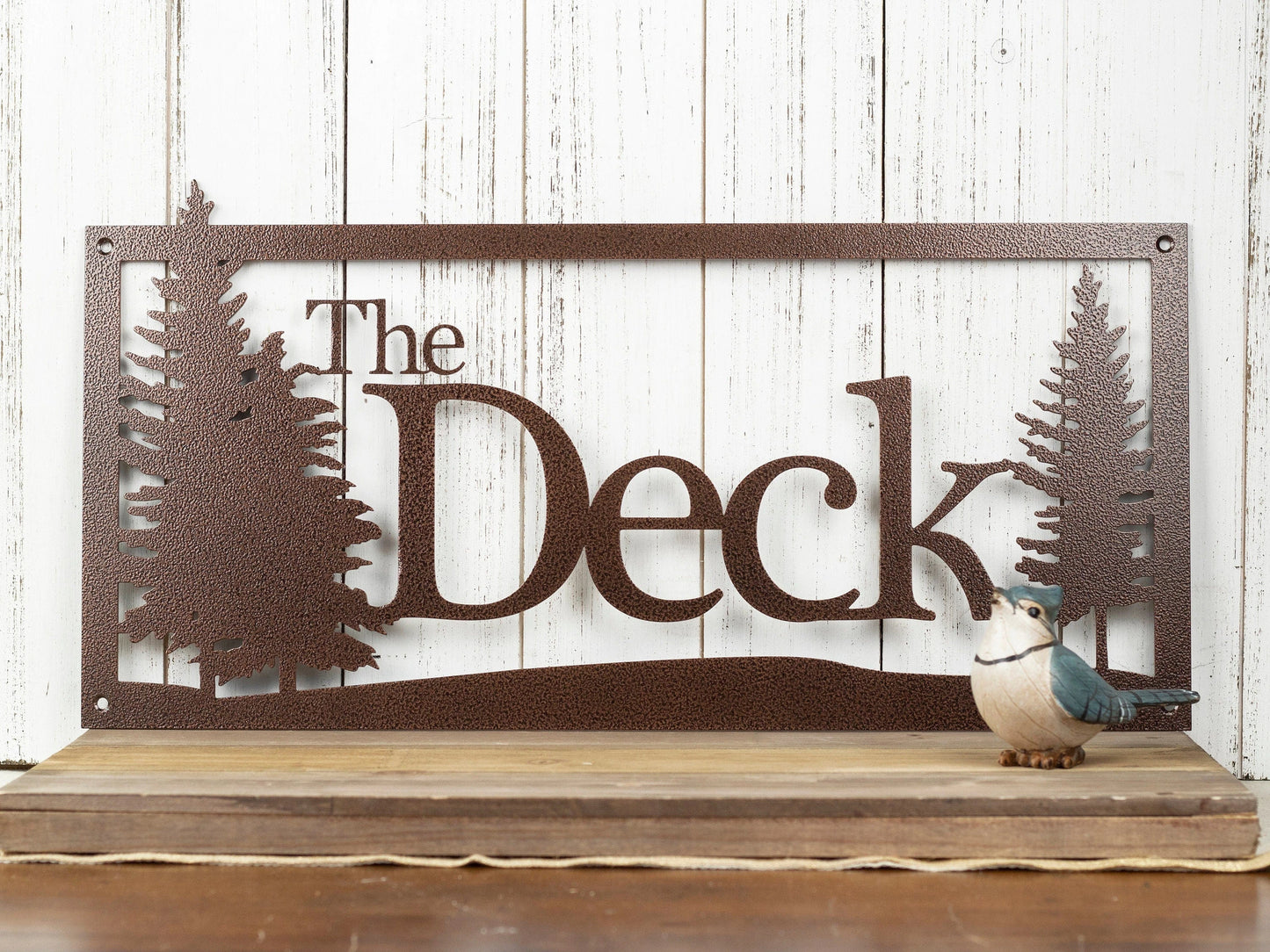 Custom Metal Sign, Name Sign, Pine Trees Laser Cut Metal Signs Custom Gift Ideas
