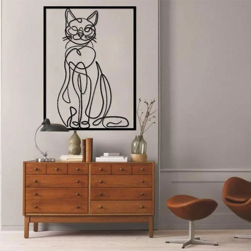 Cat Dad Version 3 Cat Lovers Cut Metal Sign