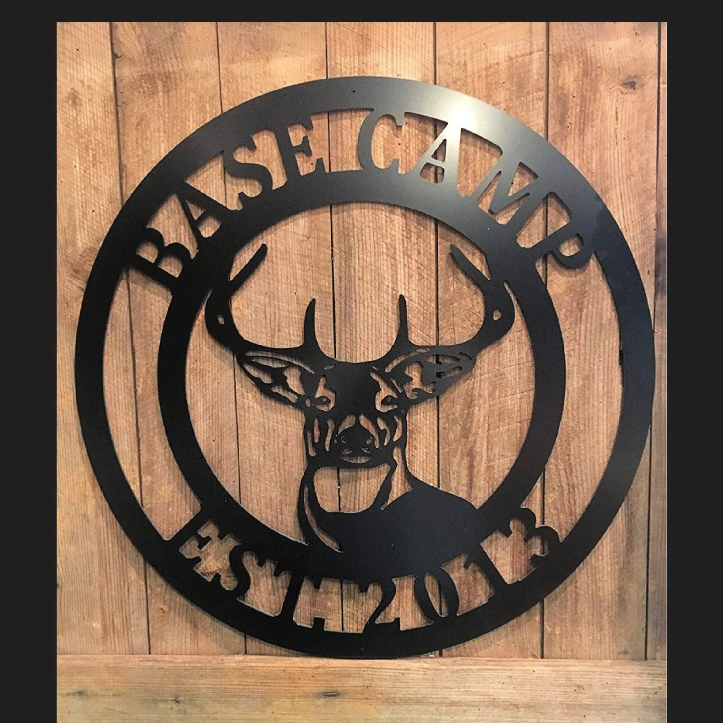 Hunter Gifts For Husband Or Dad Custom Family Name Wall Door Decor Man Cave Hunting Sign Birthday Father's Day Christmas