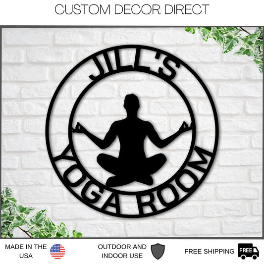 Mothers Day Gift, Personalized Mothers Day Gift, Gift For Mom, Custom Yoga Metal Sign, Personalized Yoga - metal sign