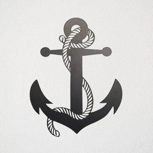 Nautical Anchor Metal Art Cut Metal Sign