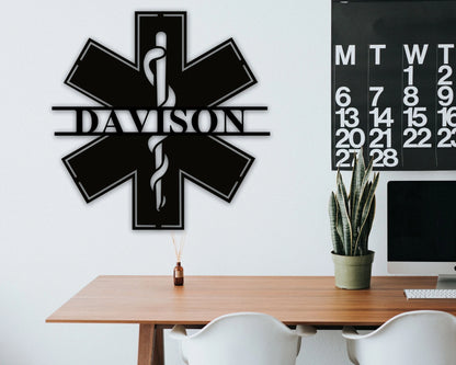 Personalized Emt Gift, Metal Sign, Personalized Gift For Ems, Paramedic Gift, First Responder Gift Ideas, Medic Emt Ems Paramedic Decor Idea Laser Cut Metal Signs Custom Gift Ideas