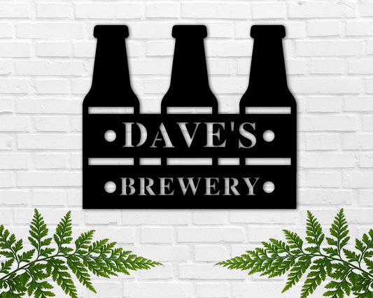 Brewery Metal Sign, Custom Brewing Co Sign, Personalized Bar Sign, Father's Day Gift, Gift For Him, Gift For Dad, Bar Decor, Beer Wall Art Laser Cut Metal Signs Custom Gift Ideas