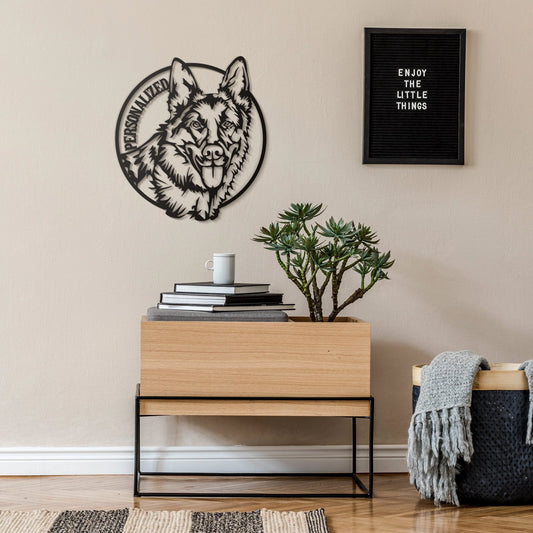 Personalized German Shepherd Sign German Shepherd Sign German Shepherd Art Custom Dog Sign Dog Lovers - metal sign